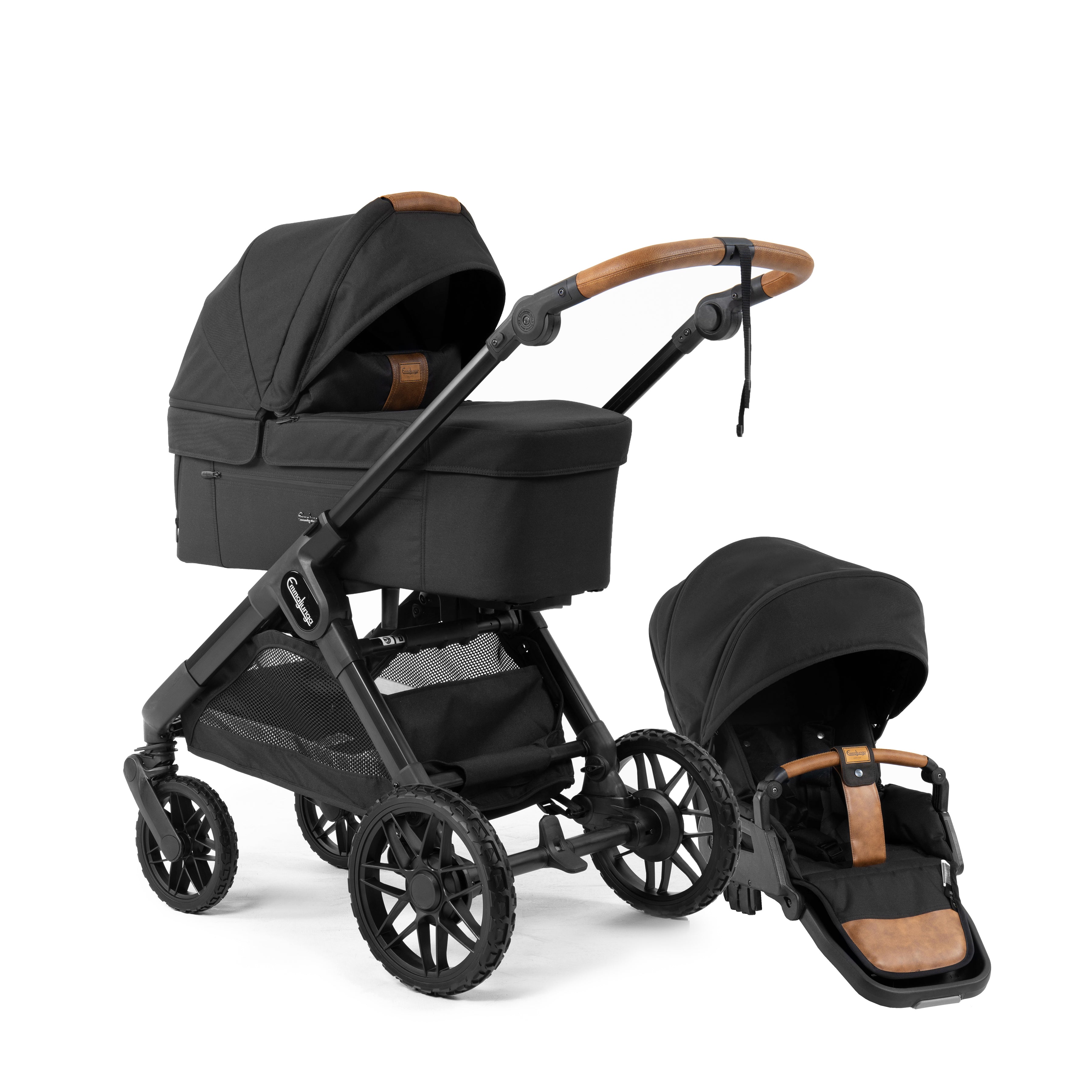 Emmaljunga Kinderwagen SENTO MAX Flat+ Outdoor Black