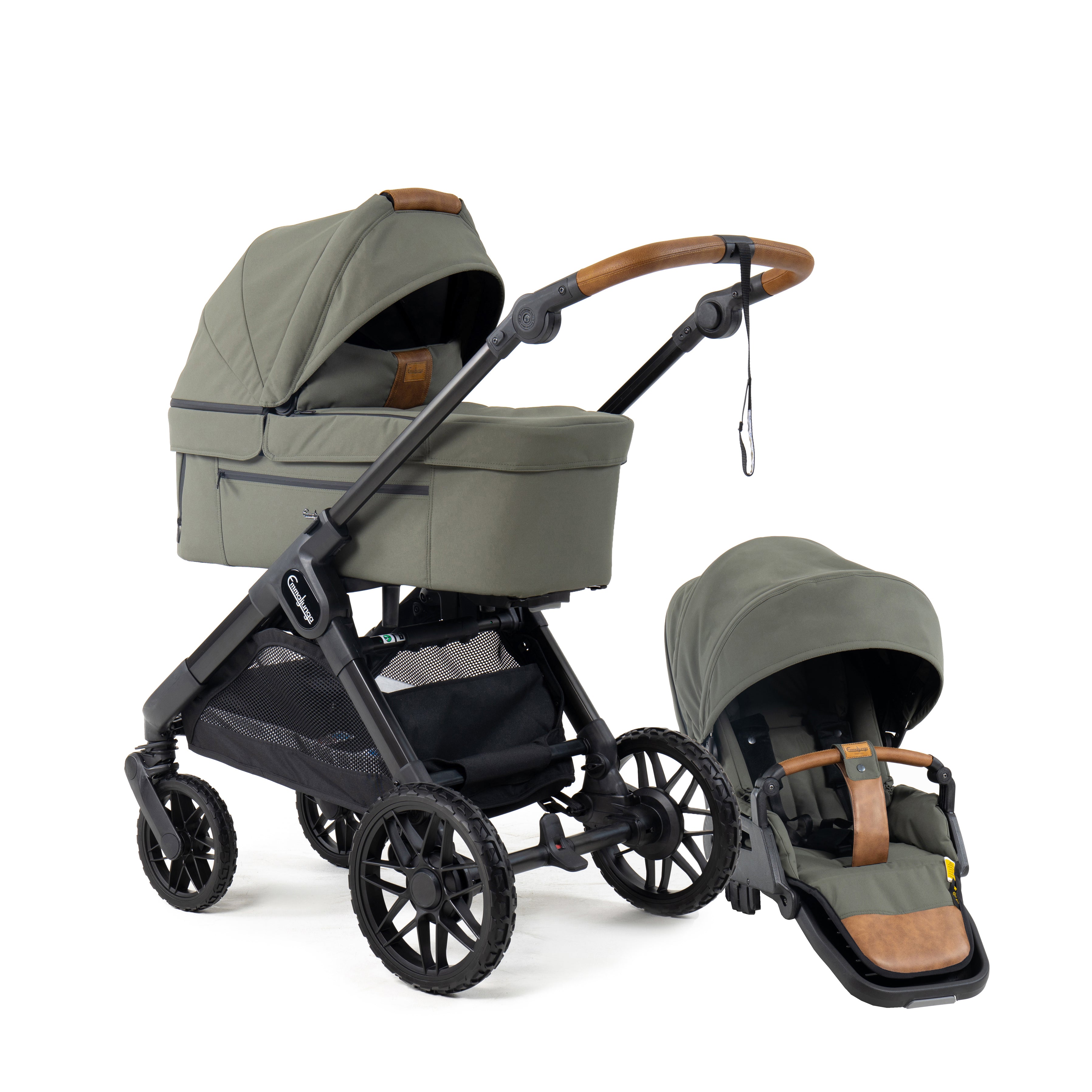Emmaljunga Kinderwagen SENTO MAX Flat+ Outdoor Green