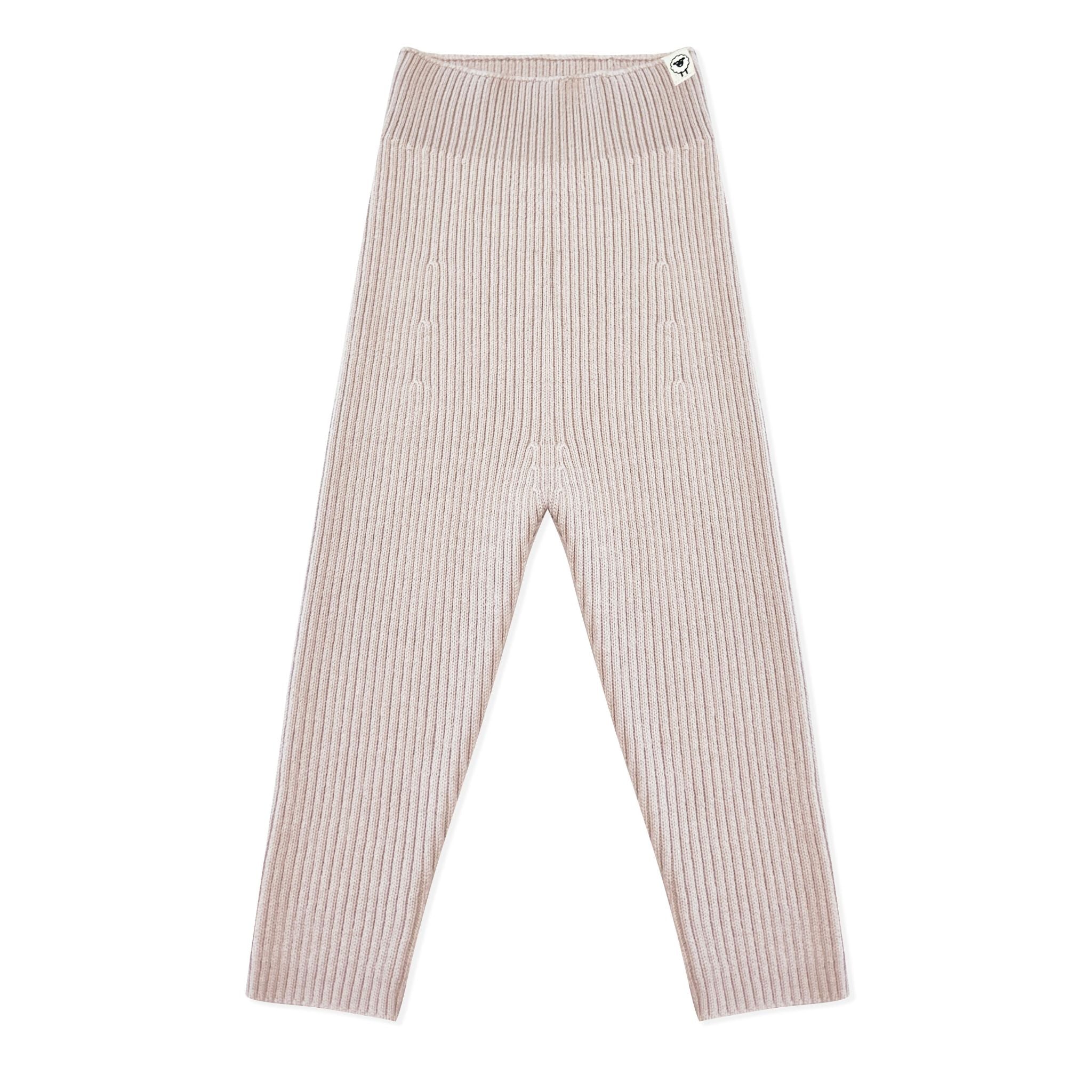 Leggins Finn rosewood aus Merinowolle für Babys und Kinder