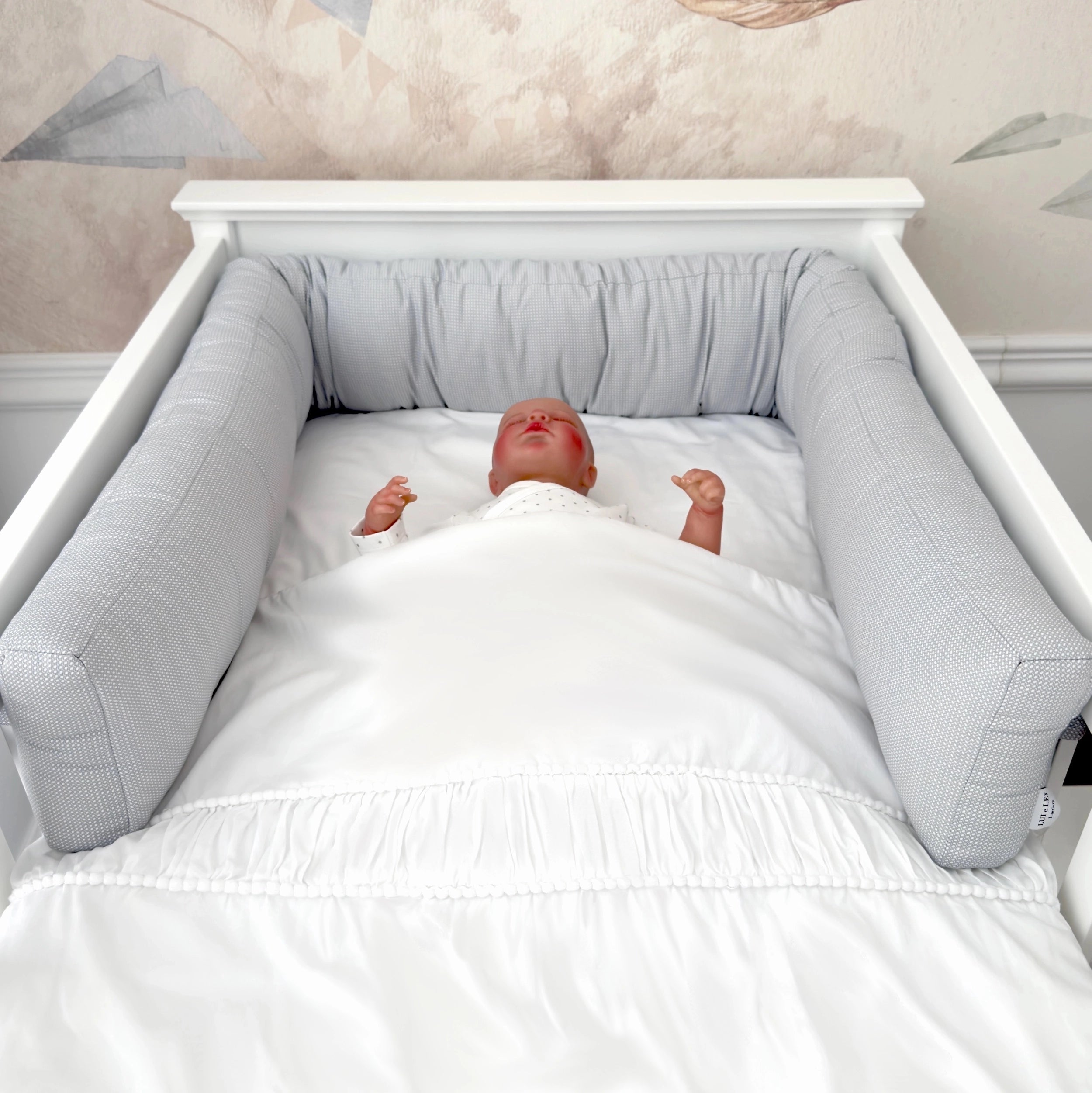 LUI e LEI Bettumrandung ELEGANCE Dreamy Grey 210cm