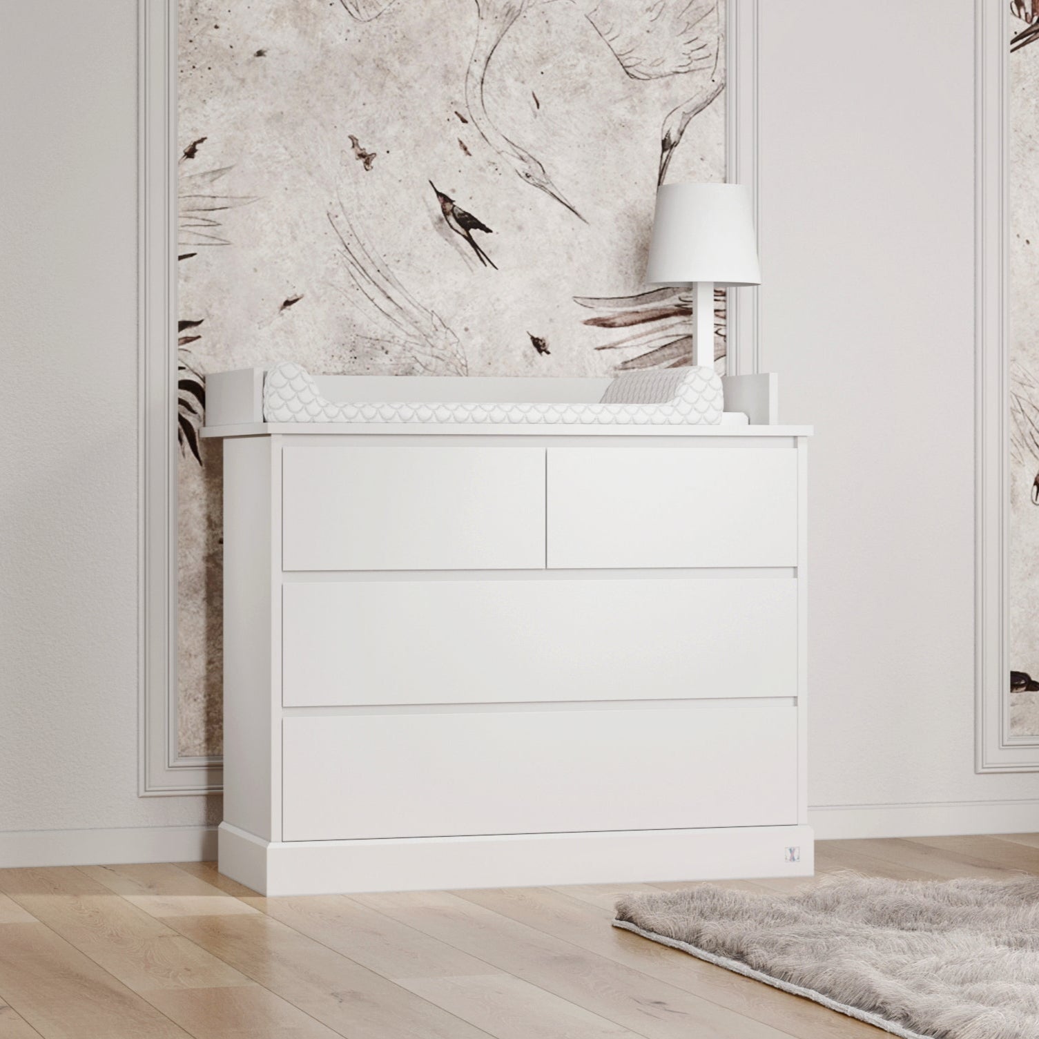 LUI e LEI Wickelaufsatz für Kommode PRESTIGE & NORDIC weiß