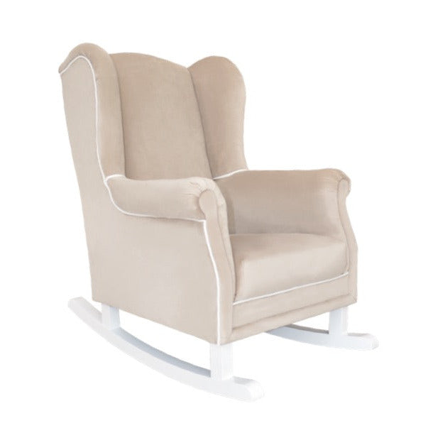 Schaukelsessel Ohrensessel Stillsessel zum Schaukeln beige