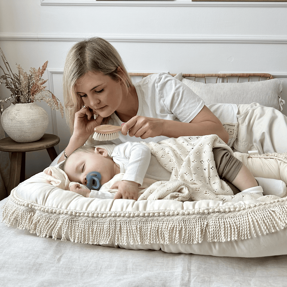 Cotton & Sweets Babynest BOHO TWIST vanille
