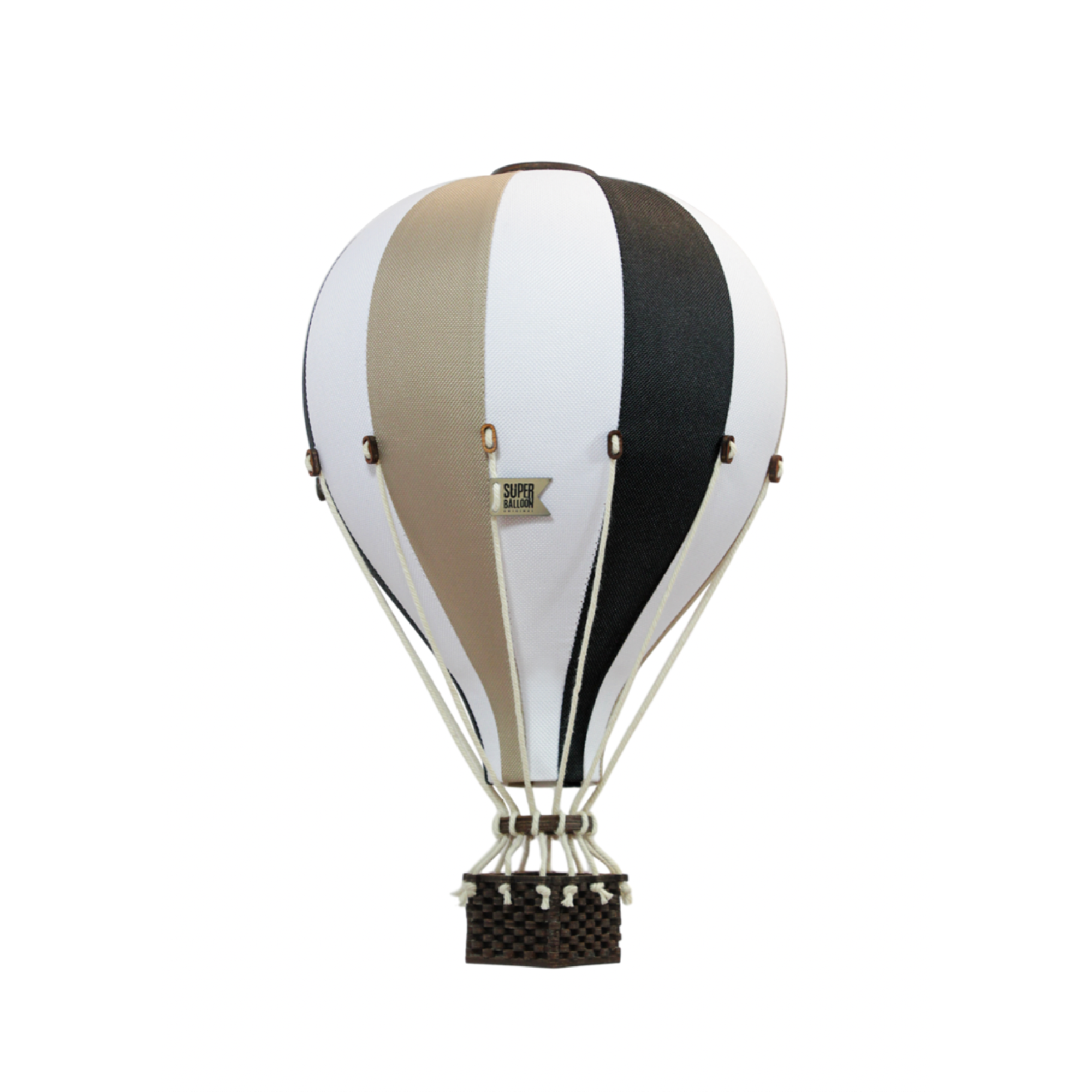 Super Balloon Heißluftballon beige / schwarz / weiß