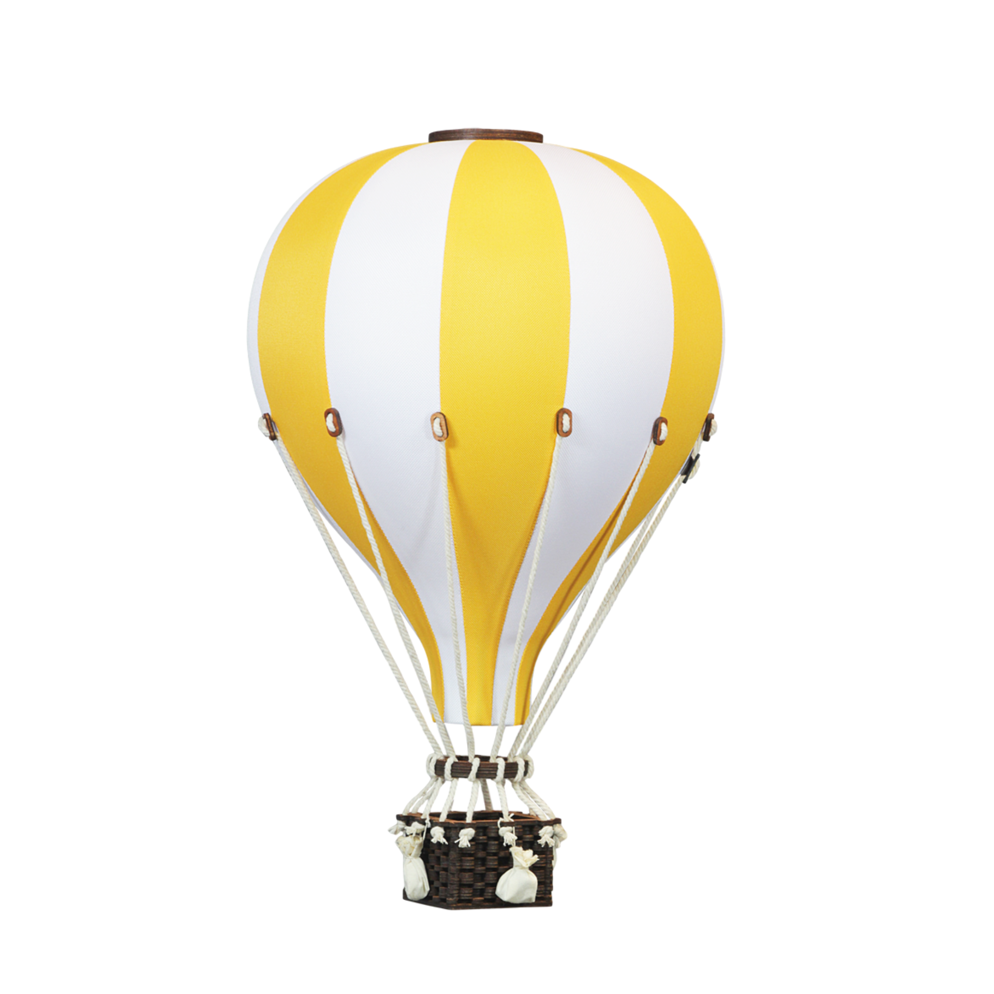 Super Balloon Heißluftballon weiß / gelb