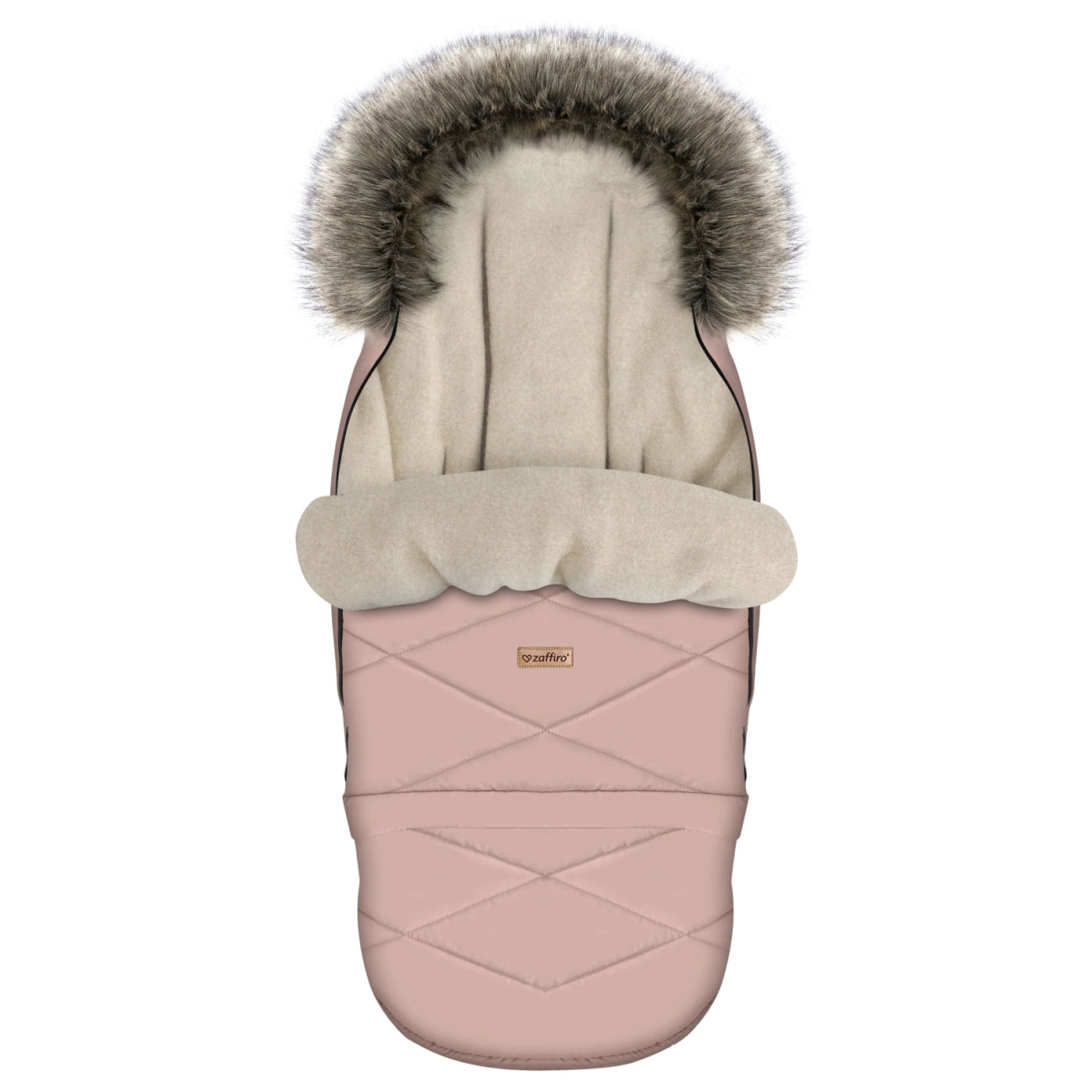 Zaffiro Fußsack GrowUP Aspen rosa mit PREMIUM-Schafwolle - mitwachsend