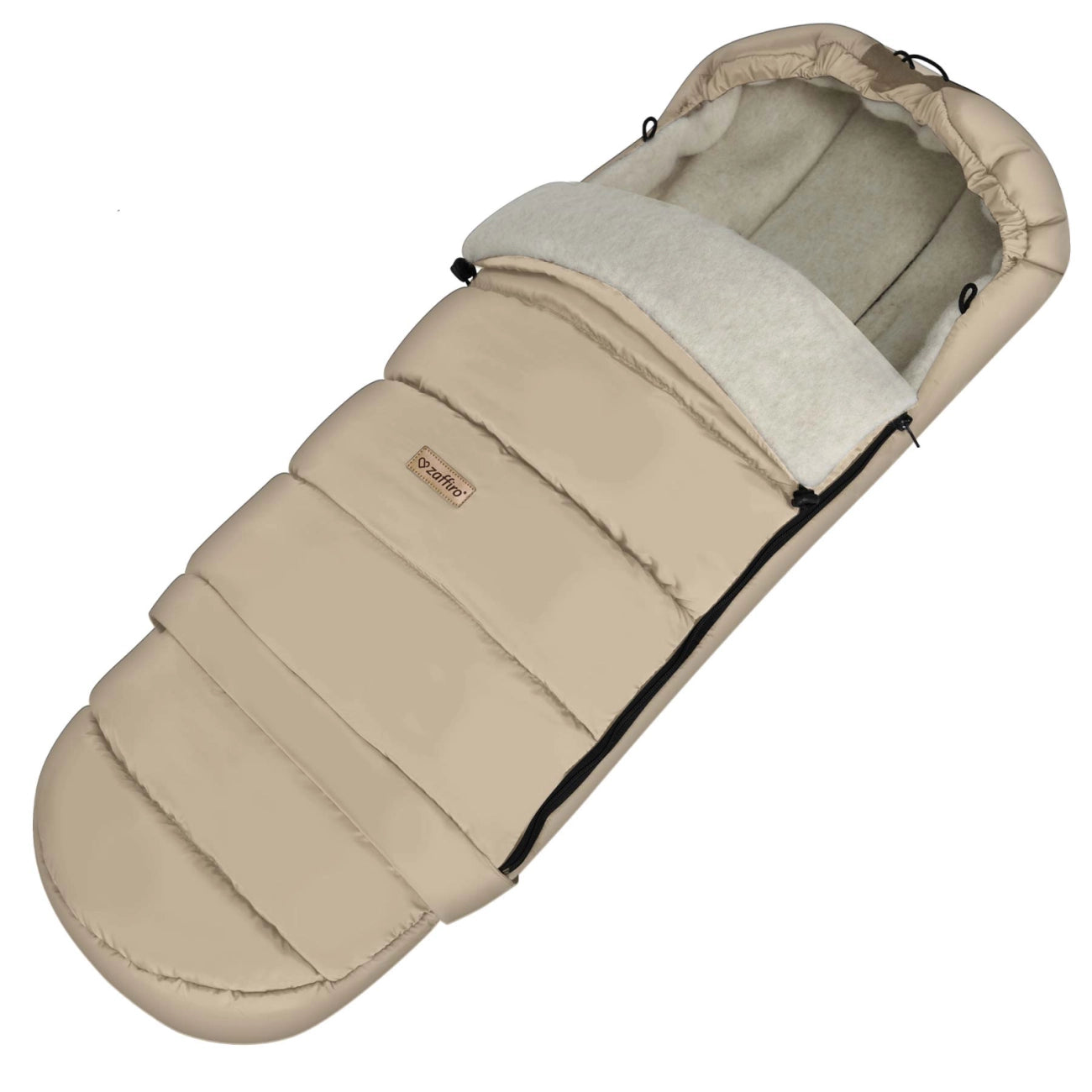 Zaffiro Fußsack iGrow Aspen vanilla mit PREMIUM-Schafwolle - mitwachsend