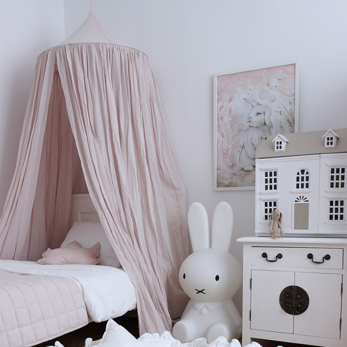 Cotton & Sweets Betthimmel aus Baumwolle puderrosa - harmony ambiente