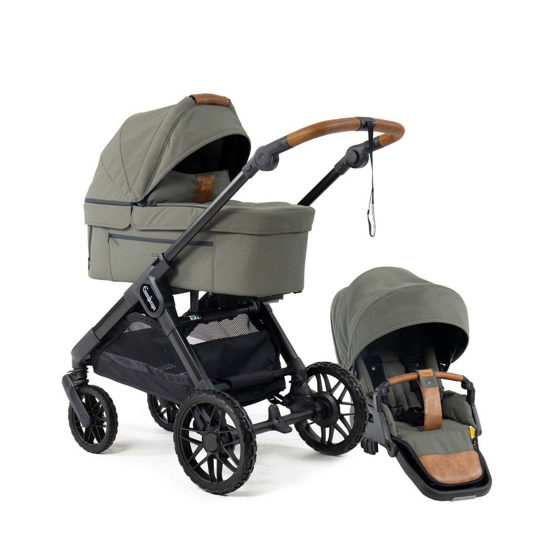 Emmaljunga Kinderwagen SENTO MAX Flat+ Outdoor Green