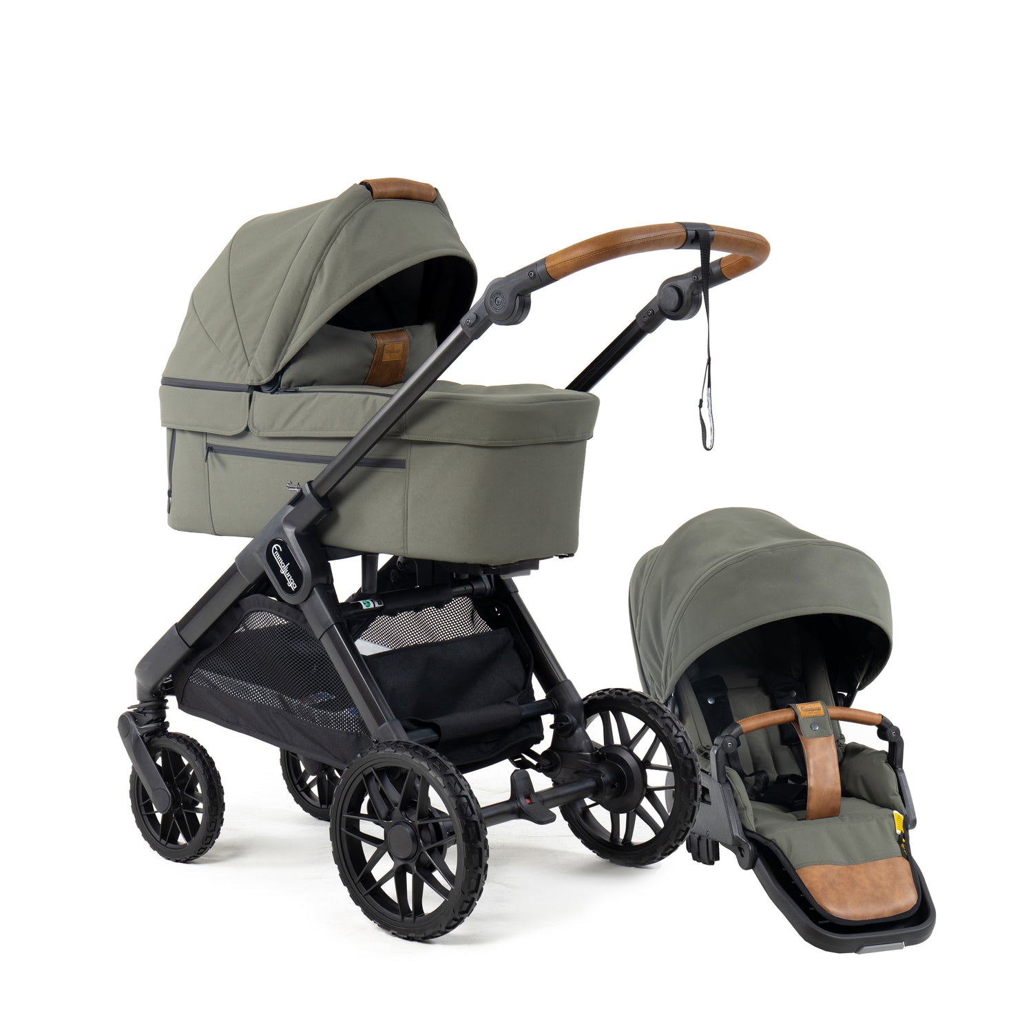 Emmaljunga Kinderwagen SENTO MAX Flat+ Outdoor Green