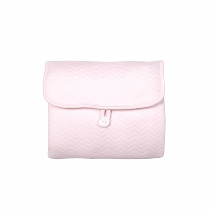 Wickelunterlage Chevron light pink