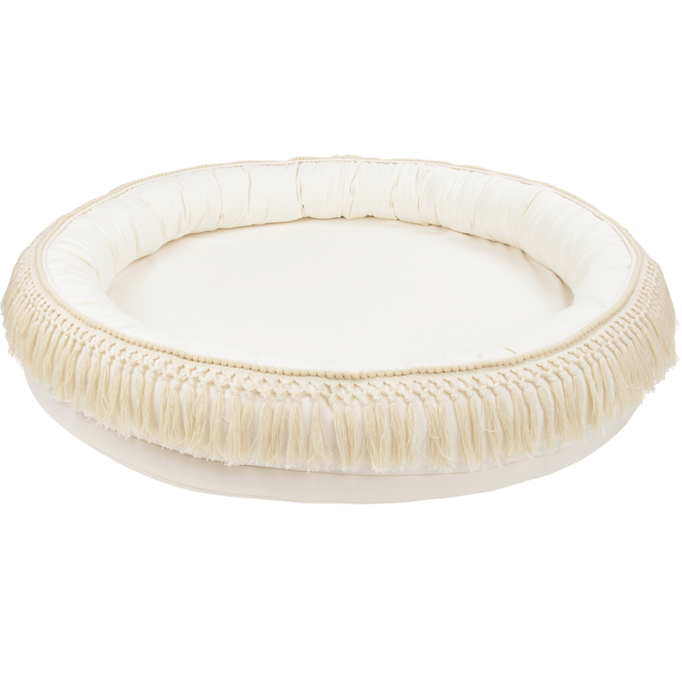 Cotton &amp; Sweets Juniornest BOHO mit Fransen vanille
