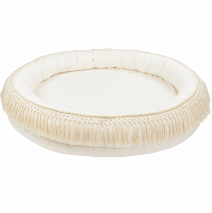 Cotton &amp; Sweets Juniornest BOHO mit Fransen vanille