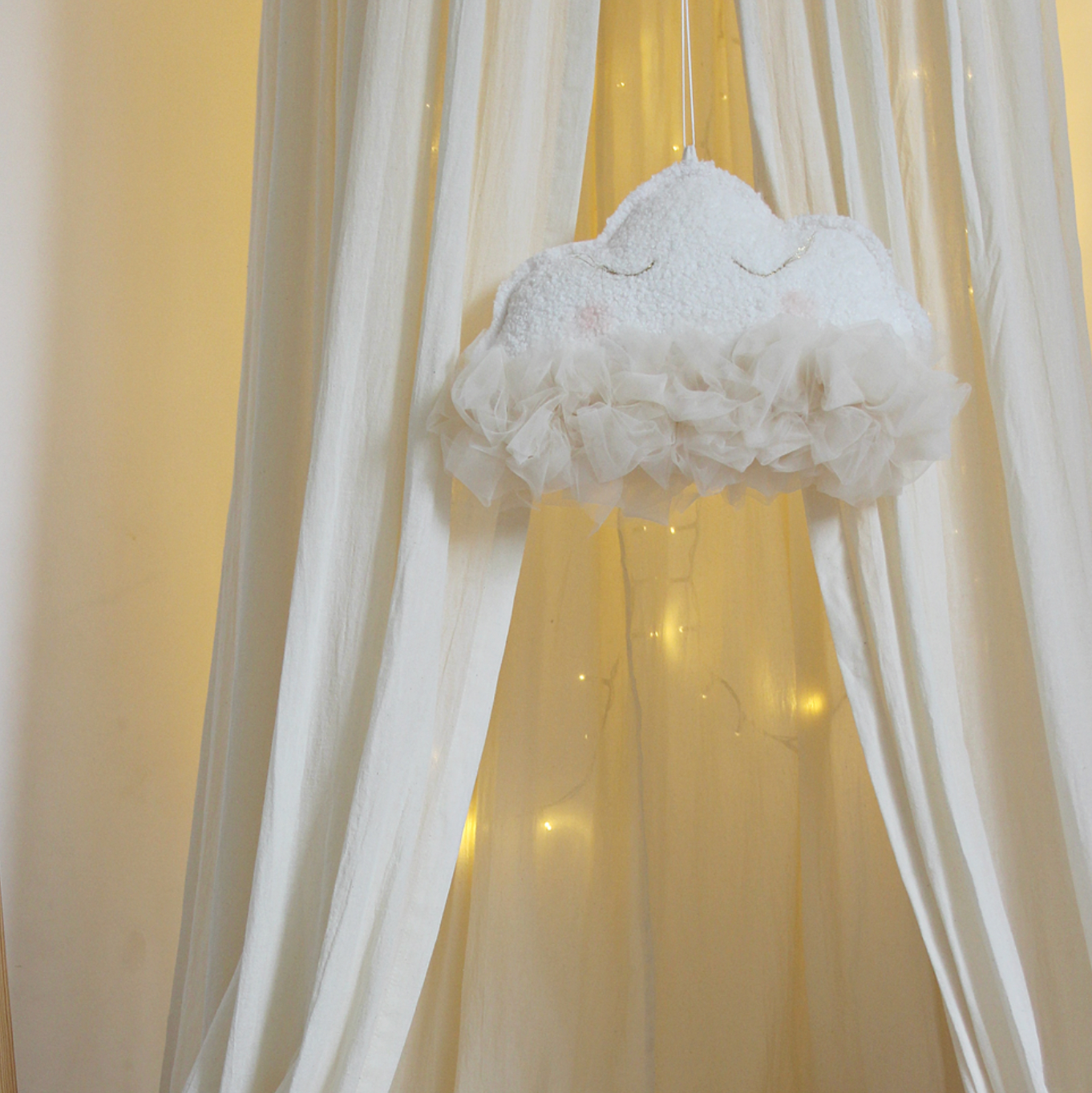 Cotton &amp; sweets Mobile Wolke vanille zum Aufhängen