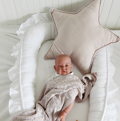 Cotton &amp; Sweets Dekokissen BOHO Stern puderrosa
