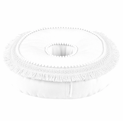 Cotton &amp; Sweets Dekokissen BOHO Donut weiß