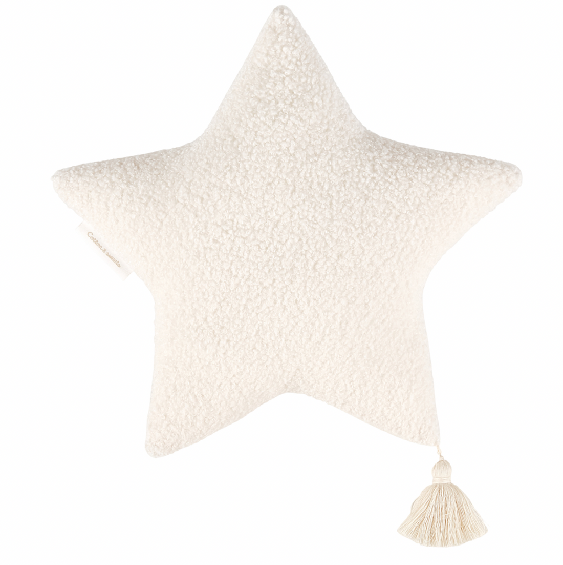 Cotton &amp; Sweets Dekokissen BOHO Boucle Stern vanille