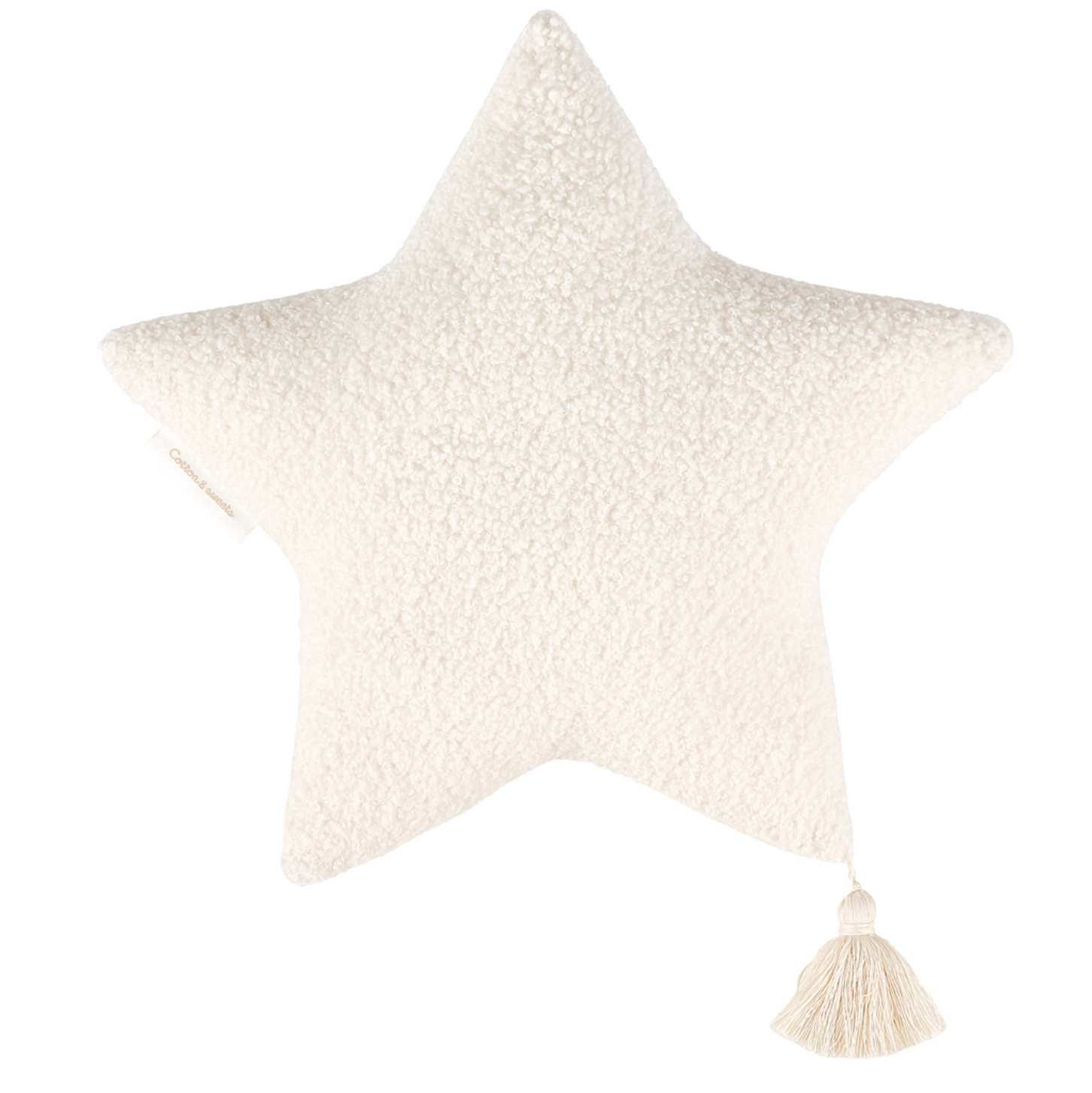 Cotton &amp; Sweets Dekokissen BOHO Boucle Stern vanille