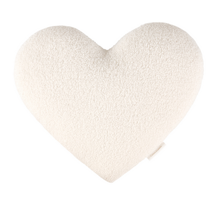 Cotton &amp; Sweets Dekokissen BOHO Boucle Herz vanille