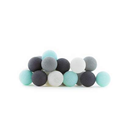 Lichterkette AQUA GREY