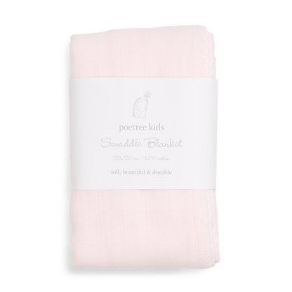 Poetree Kids Pucktuch Swaddle hellrosa 120x120 cm