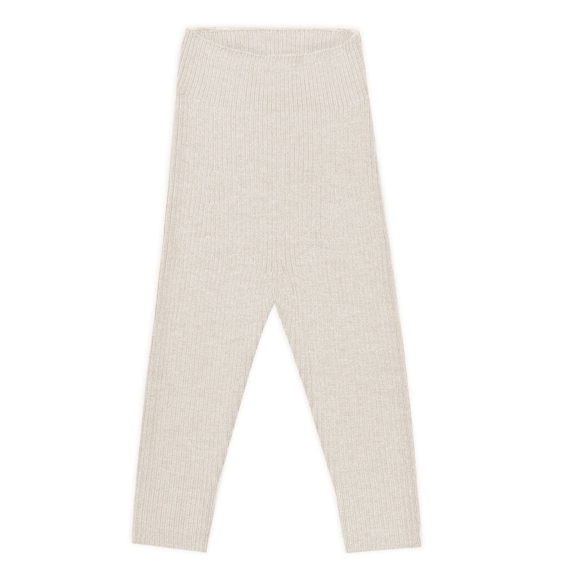 Lille Toni Kinder Leggins aus Merinowolle creme