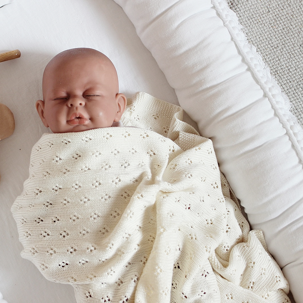 Cotton &amp; Sweets Babynest BOHO white