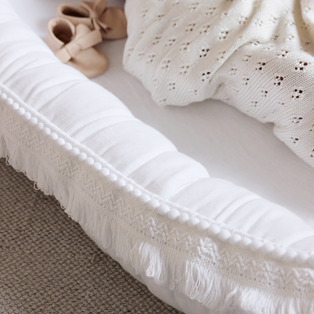 Cotton &amp; Sweets Babynest BOHO white