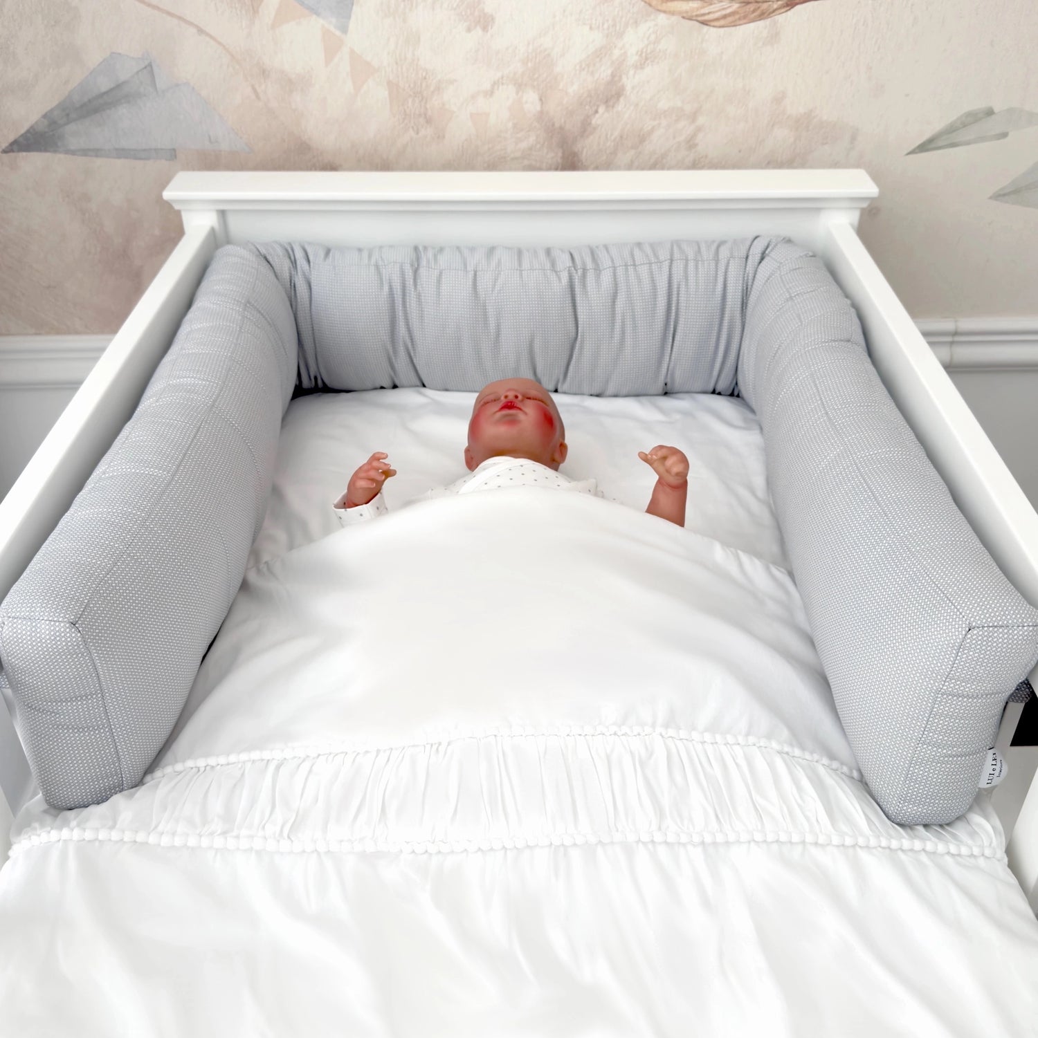 LUI e LEI Bettumrandung ELEGANCE Dreamy Grey 210cm