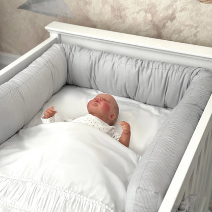LUI e LEI Bettumrandung ELEGANCE Dreamy Grey 210cm