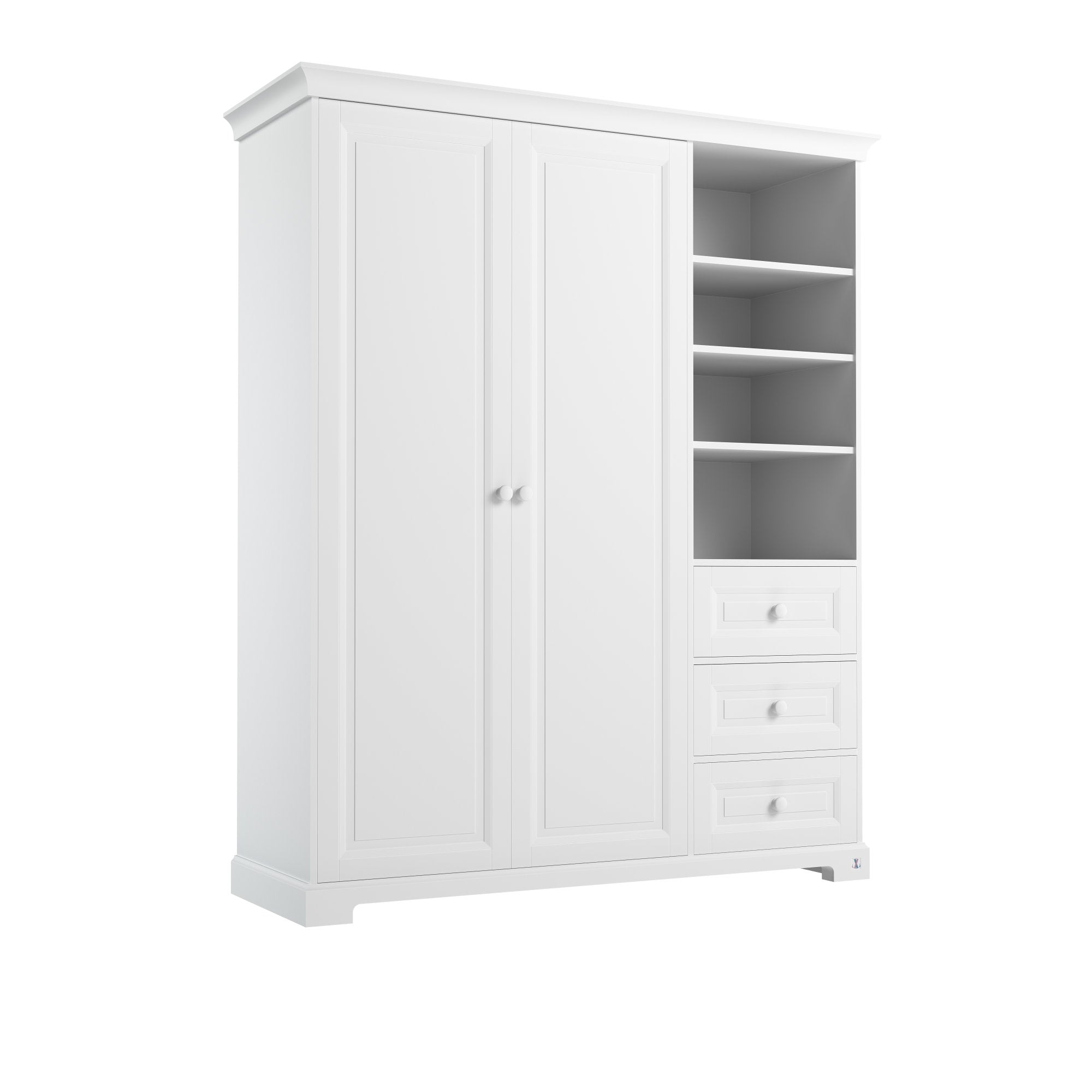 LUI e LEI  Schrank ROYAL mit Regal und 3 Schubladen