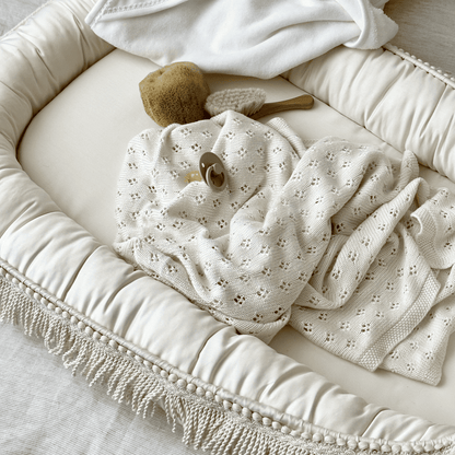 Cotton &amp; Sweets Babynest BOHO TWIST vanille