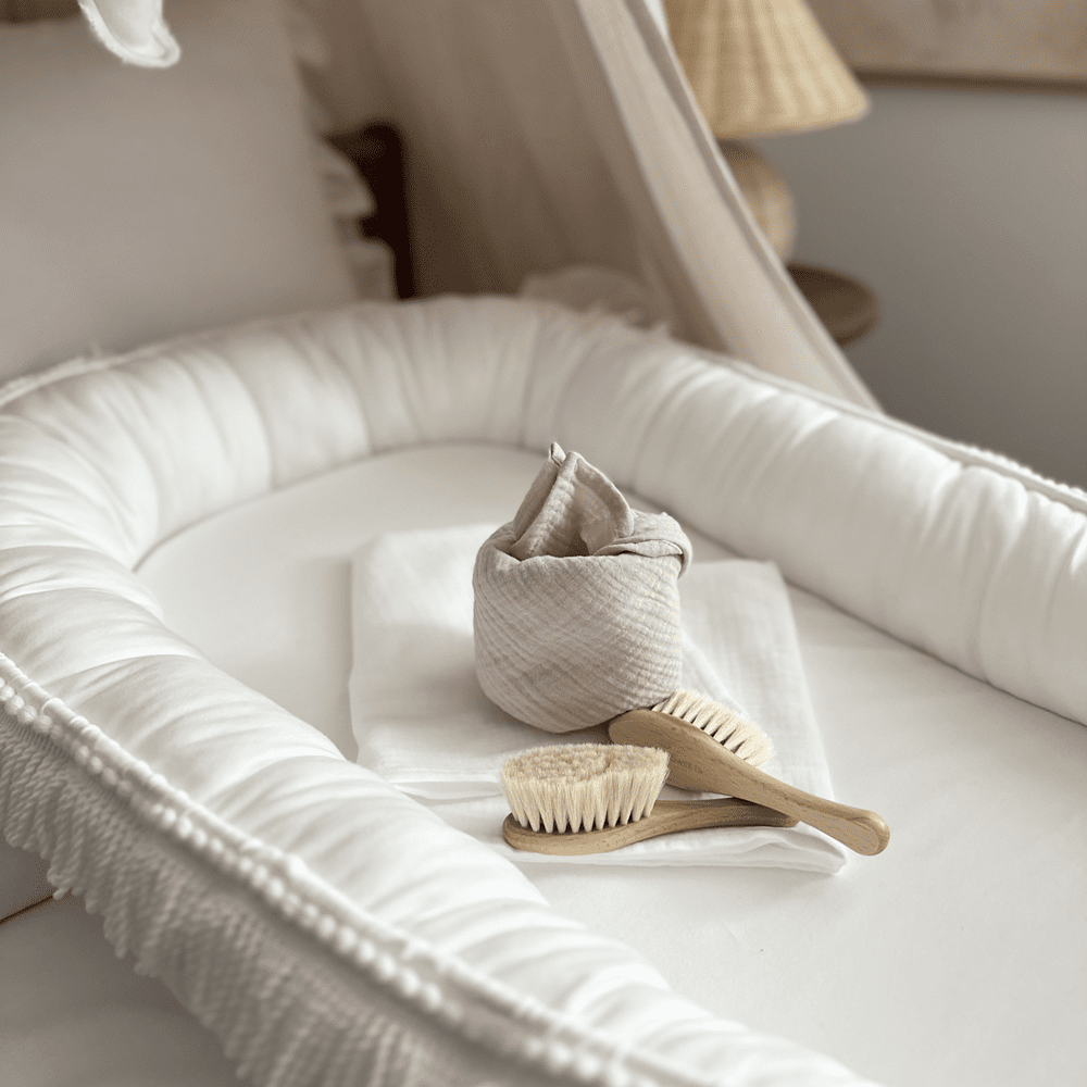 Cotton &amp; Sweets Babynest BOHO TWIST weiß