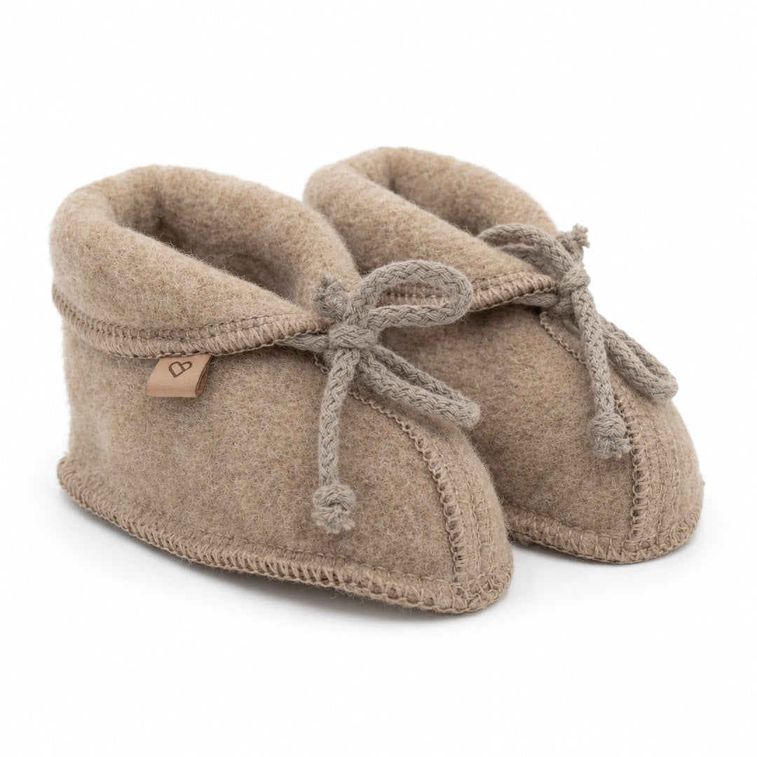 Zaffiro Baby Booties Babyschuhe Wolle braun