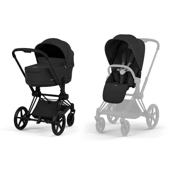 Cybex PRIAM COMFORT Kombi-Kinderwagen matt black / sepia black