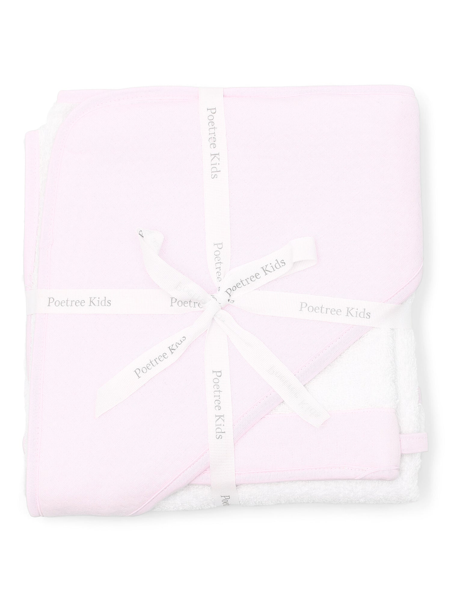 Poetree Kids Kapuzenhandtuch mit Waschlappen &