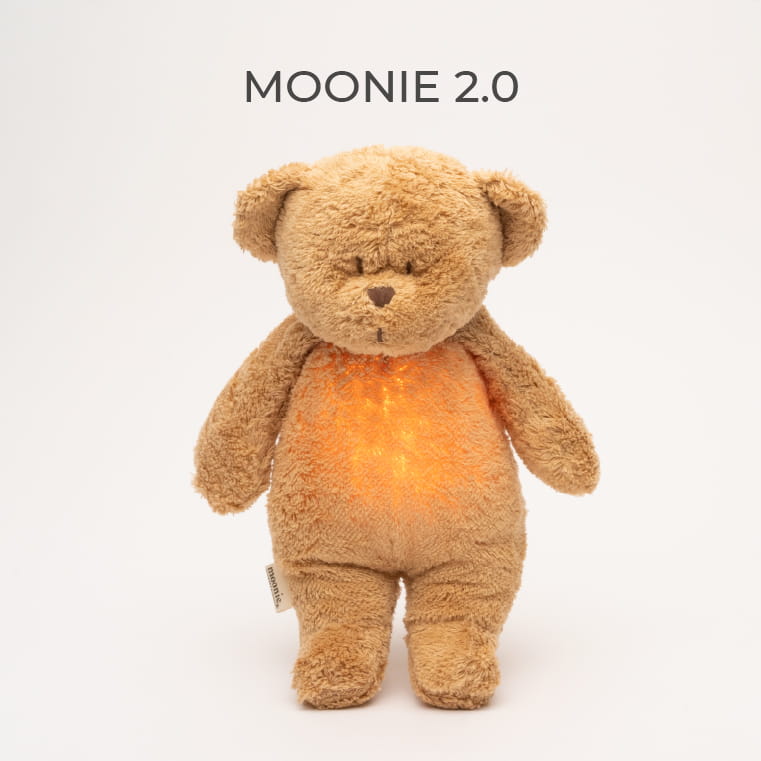 Moonie Bär 2.0 Einschlafhilfe mit Sound &amp; Nachtlicht - cappuccino
