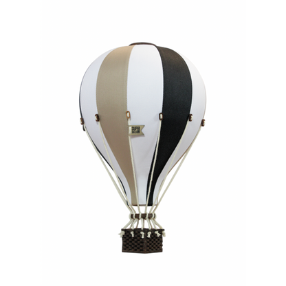 Super Balloon Heißluftballon beige / schwarz / weiß