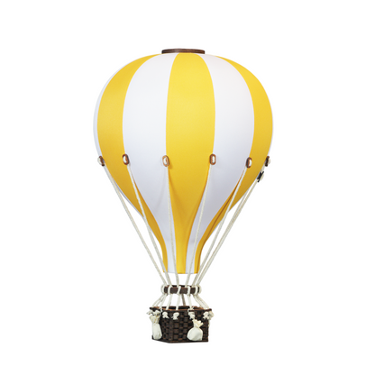 Super Balloon Heißluftballon weiß / gelb