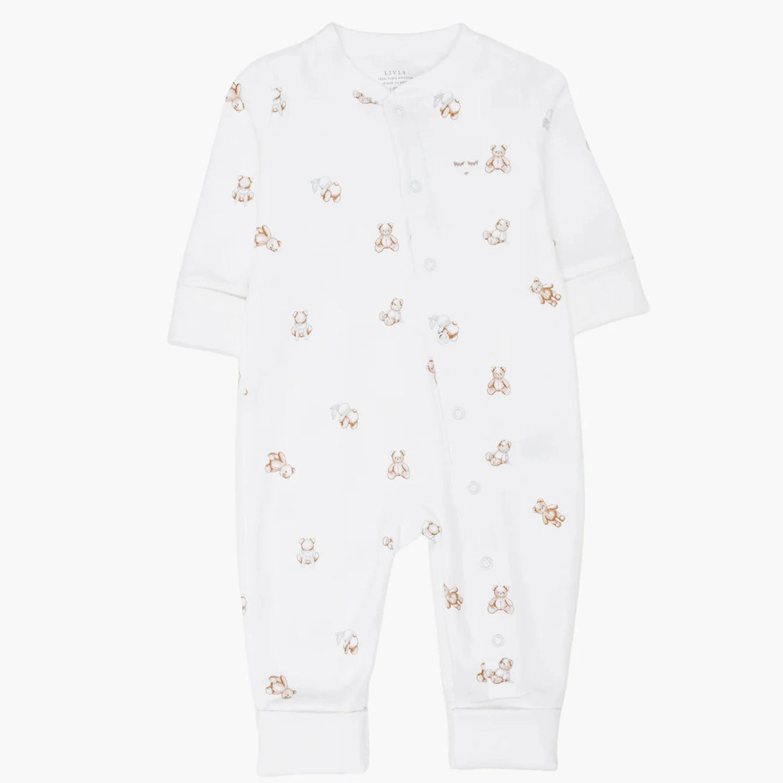 Livly Strampler Teddy mit süßem Bären-Print