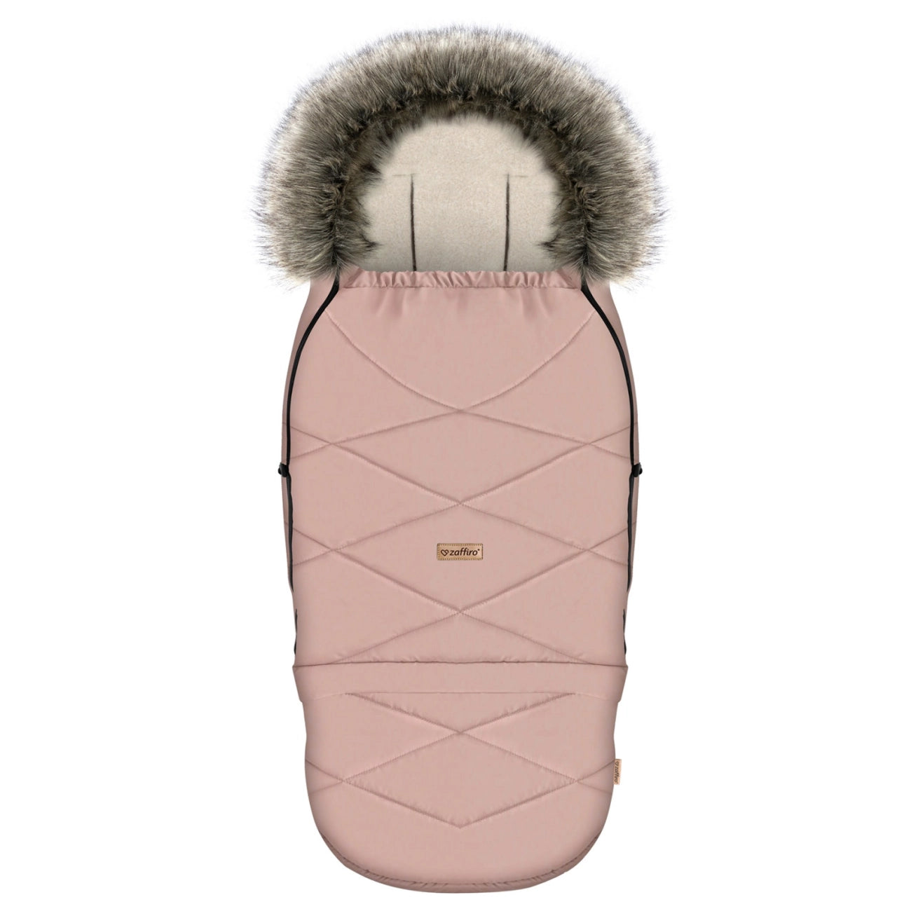 Zaffiro Fußsack GrowUP Aspen rosa mit PREMIUM-Schafwolle - mitwachsend