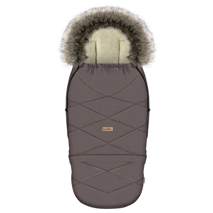Zaffiro Fußsack GrowUP Nordico taupe mit BASIC-Schafwolle - mitwachsend