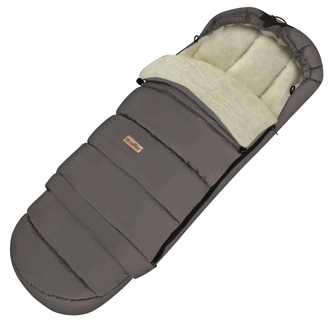 Zaffiro Fußsack iGrow Nordico taupe BASIC-Schafwolle - mitwachsend