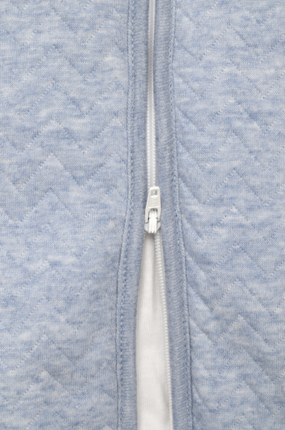 Schlafsack "Chevron Denim Blue" mit abnehmbaren Ärmeln