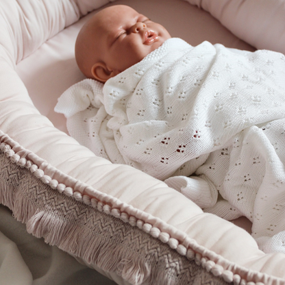 Cotton &amp; Sweets Babynest BOHO puderrosa