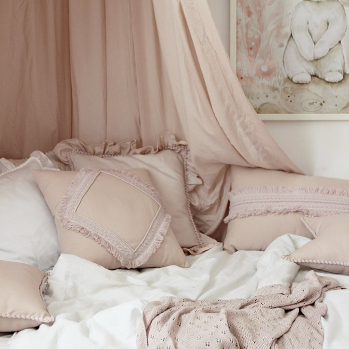 Betthimmel Boho rosa Wien - harmony ambiente