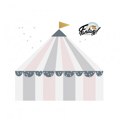 Wandtattoo ZIRKUS pastell